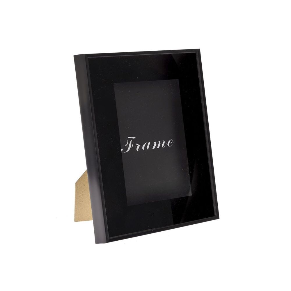 Μία γυάλινη κορνίζα για φωτογραφίες 10x15 μαύρη