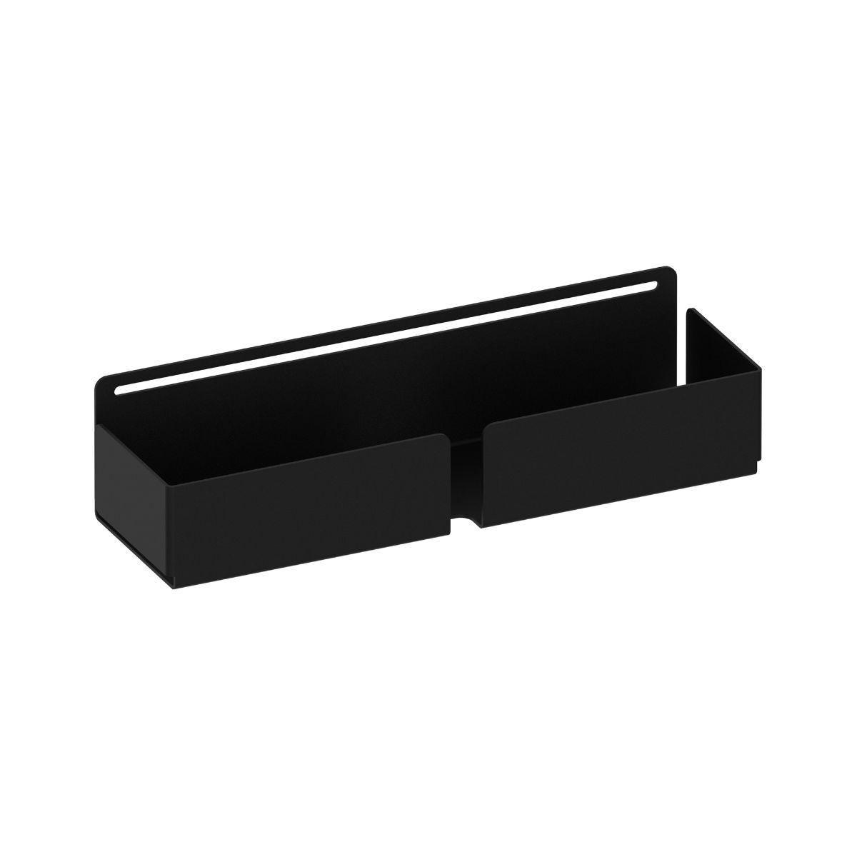 Μία μεταλλική βάση οργάνωσης συσκευών σε μαύρο χρώμα