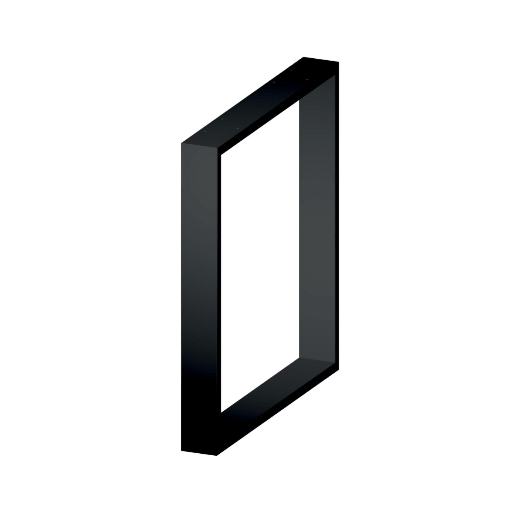 Ένα μαύρο μεταλλικό πόδι για βοηθητικό τραπεζάκι σαλονιού ύψους 45cm