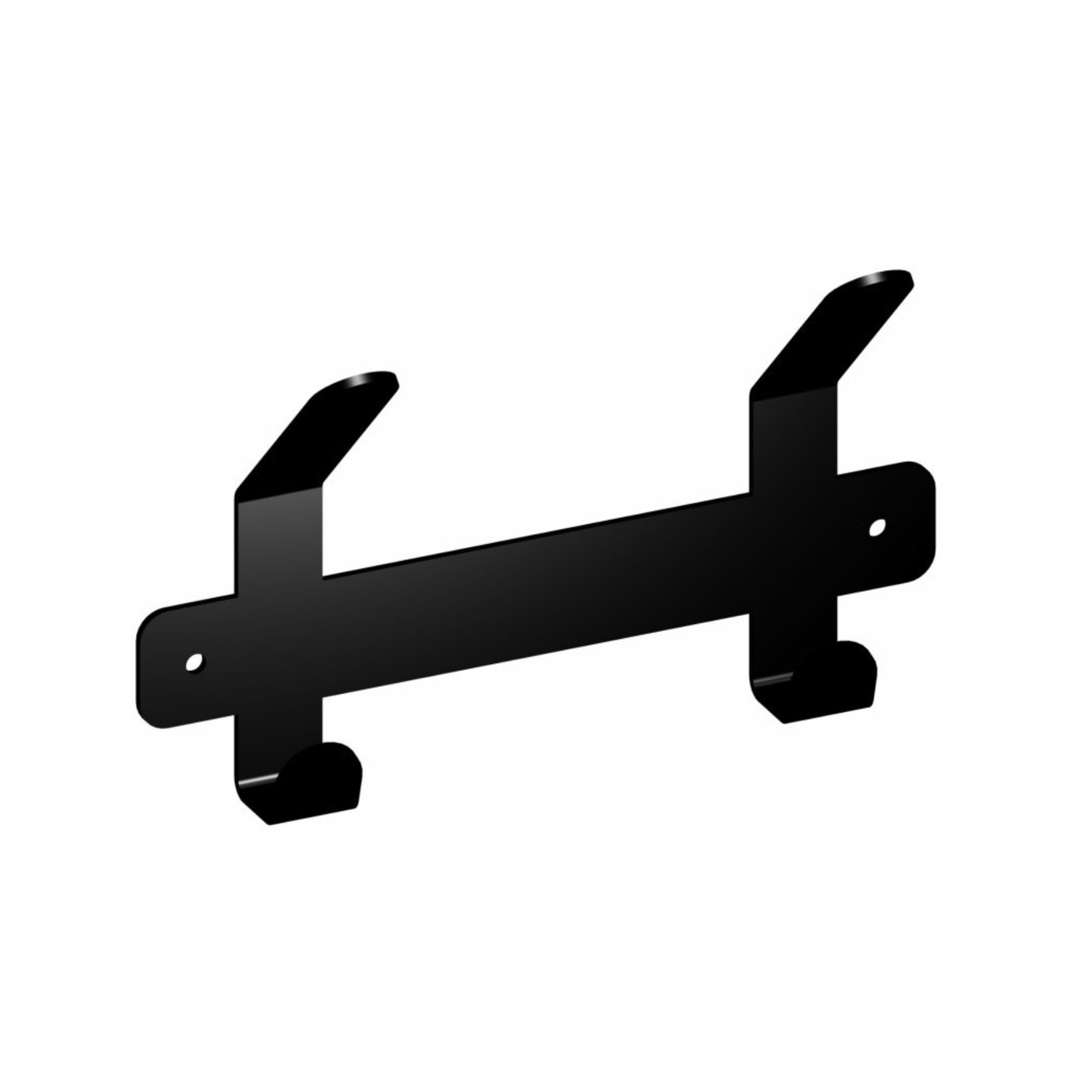 Μεταλλική κρεμάστρα τοίχου 2 θέσεων σε μαύρο ματ χρώμα – Creative Home