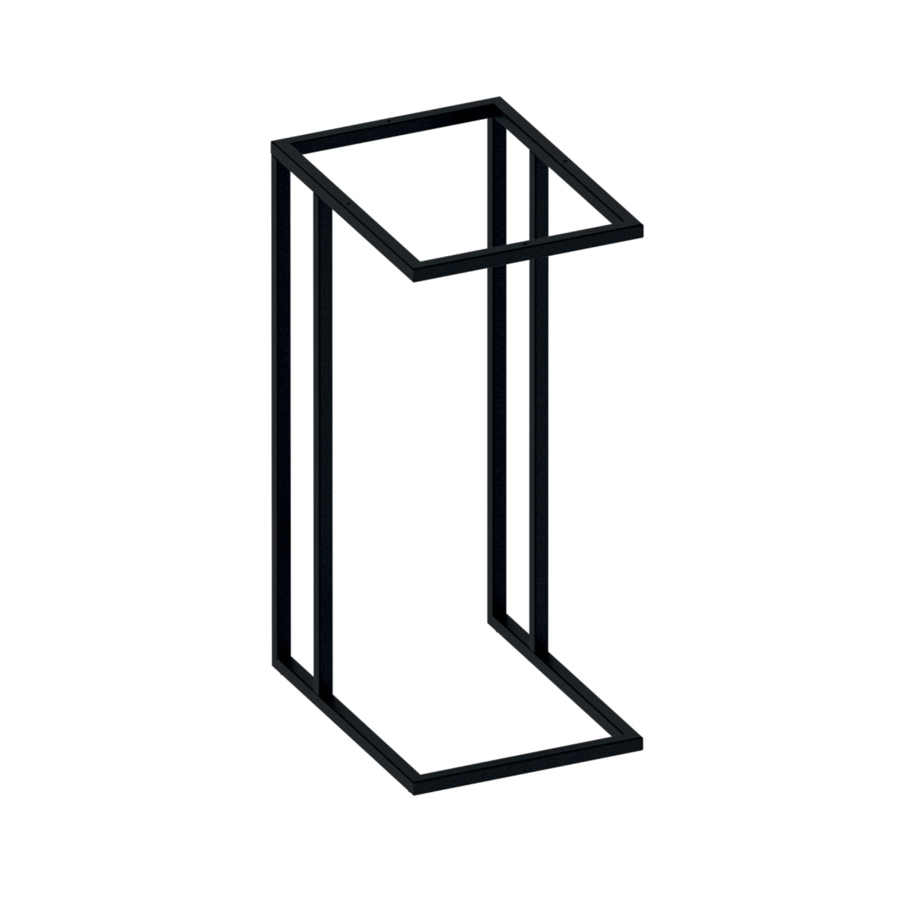 Μεταλλική βάση τραπεζιού σαλονιού 30x40x69cm σε μαύρο ματ φινίρισμα – Creative Home