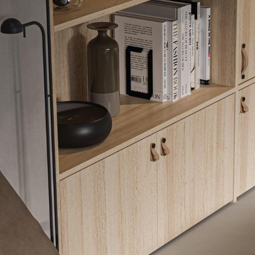 Μεταλλική βάση ραφιού από χάλυβα σε μαύρο ματ χρώμα