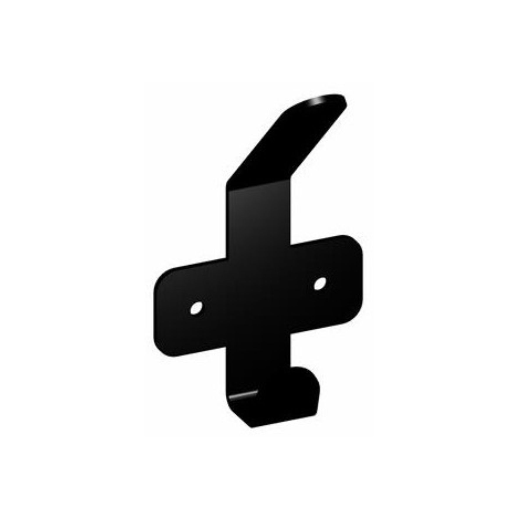 Μεταλλική κρεμάστρα τοίχου 1 θέσης σε μαύρο ματ χρώμα – Creative Home