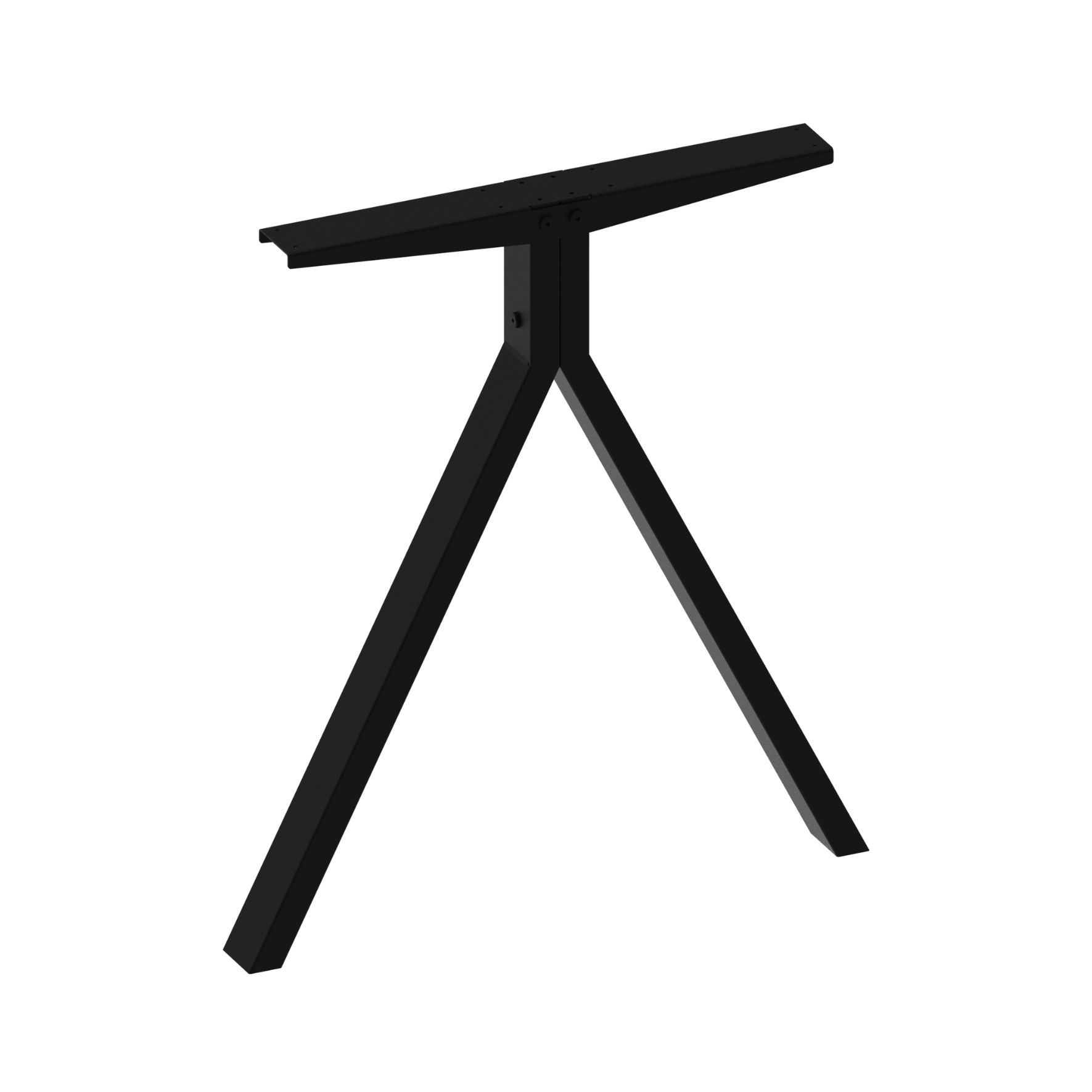 Μεταλλικό πόδι τραπεζιού από χάλυβα σε μαύρο ματ φινίρισμα, 72x55 cm